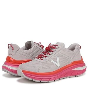 Vionic Women’s 12 Walk Max Sierra Oyster Magenta Leather Sneakers